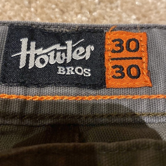 Howler Brothers Frontside 5 Pocket Pants Cotton Oregano Olive Size W30 x L28 - Picture 7 of 10